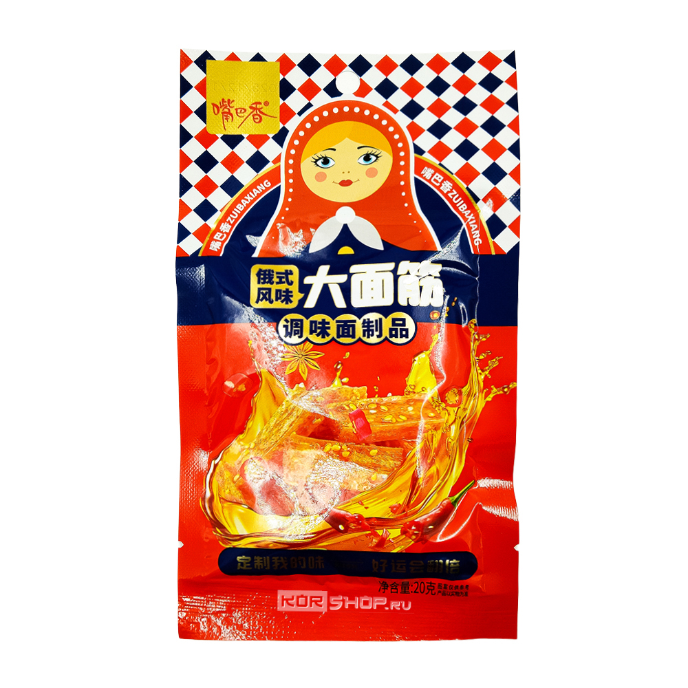 Остро-пряные снеки латяо «Русский стиль» Цзуй Ба Сян / Zui Ba Xiang, Китай, 20 г