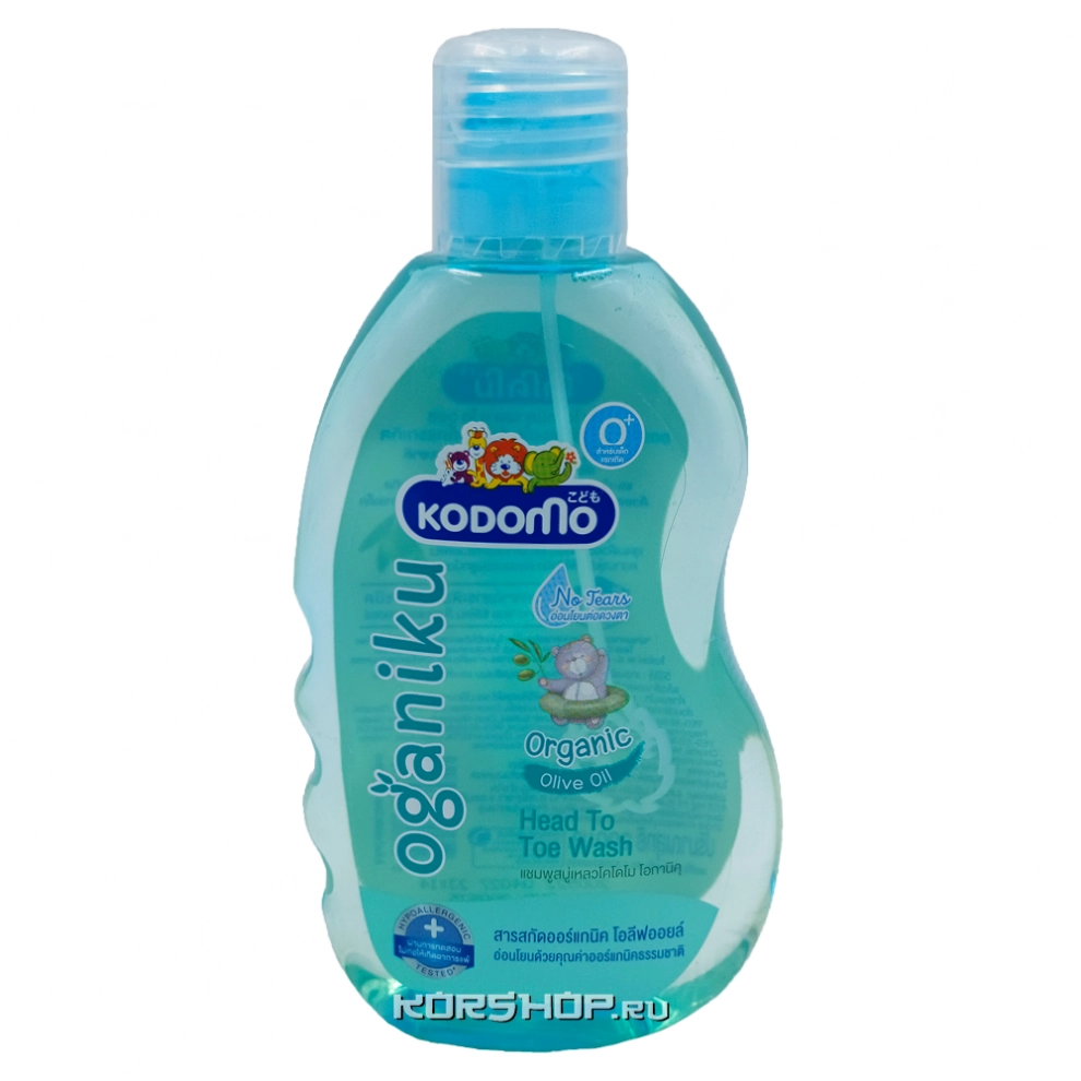 Детский шампунь и гель для душа Head to Toe Wash Kodomo, Таиланд, 200 мл