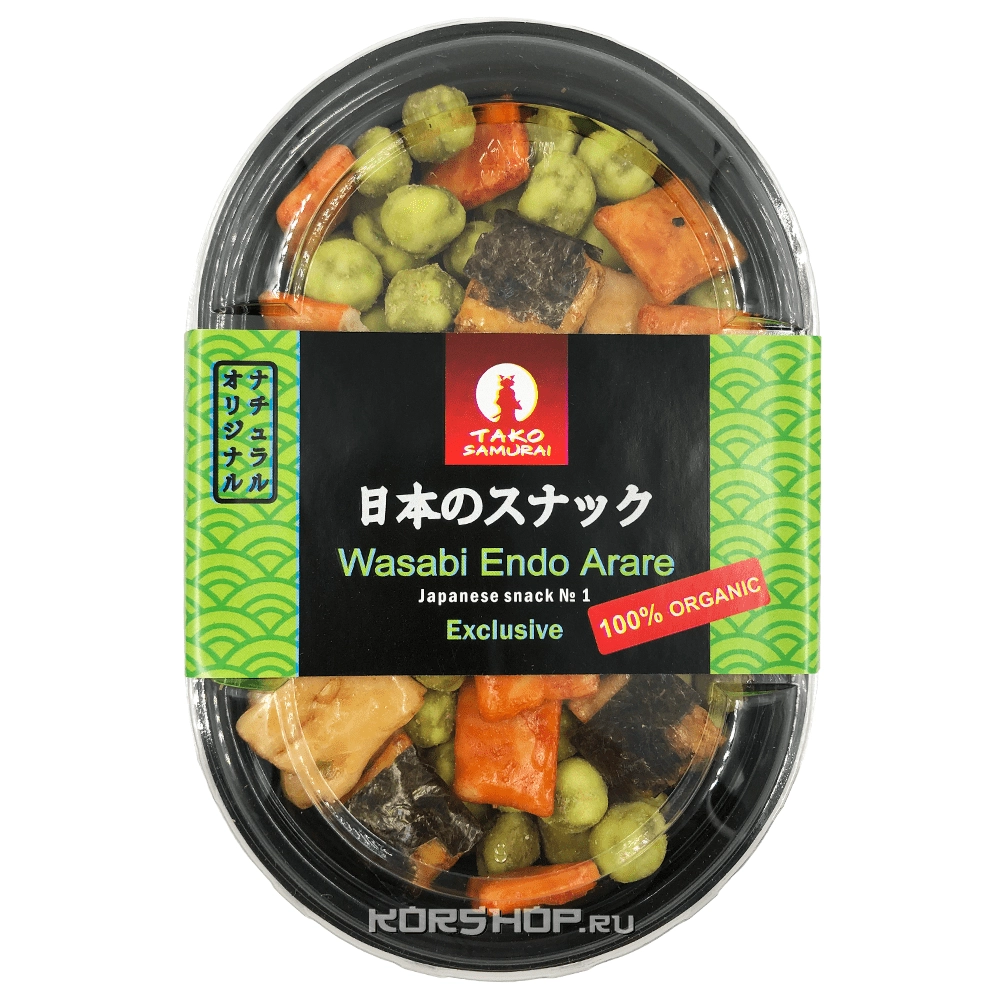 Японские снэки Васаби Эндо Арарэ Тако Самурай, 90 г Японские снэки Васаби Эндо Арарэ Тако Самурай, 90 г