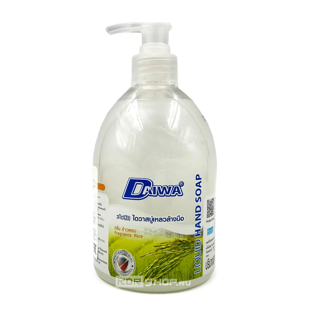 Жидкое мыло для рук антибактериальное с ароматом риса Daiwa, Таиланд, 500 мл