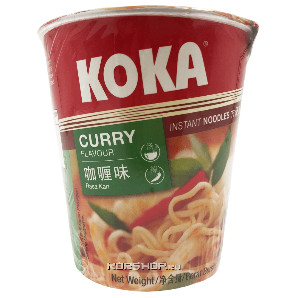 Лапша б/п со вкусом карри Signature Koka (стакан), Сингапур, 70 г