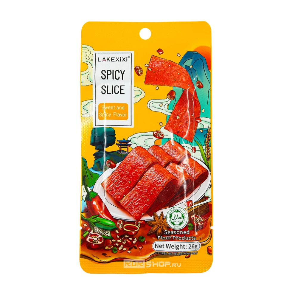Мучные снеки Латяо острые слайсы с перцем чили «СвитЧили» LAKEXiXi, Китай, 26 г
