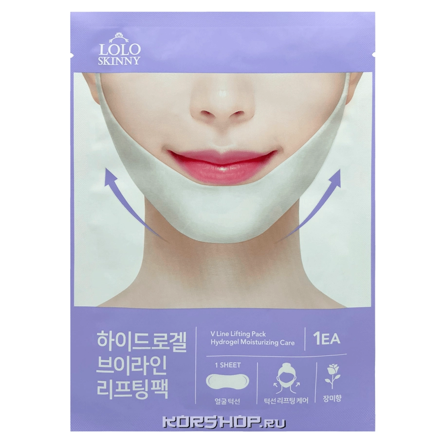 Маска для ровного контура лица Skiny V Line Lifting Pack Lolo, Корея Маска для ровного контура лица Skiny V Line Lifting Pack Lolo, Корея