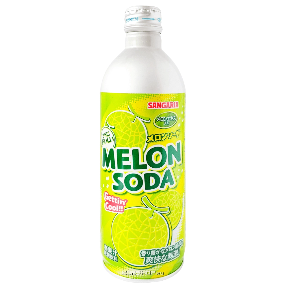 Безалкогольный газированный напиток со вкусом дыни Sangaria, Япония, 500 мл Безалкогольный газированный напиток со вкусом дыни Sangaria, Япония, 500 мл