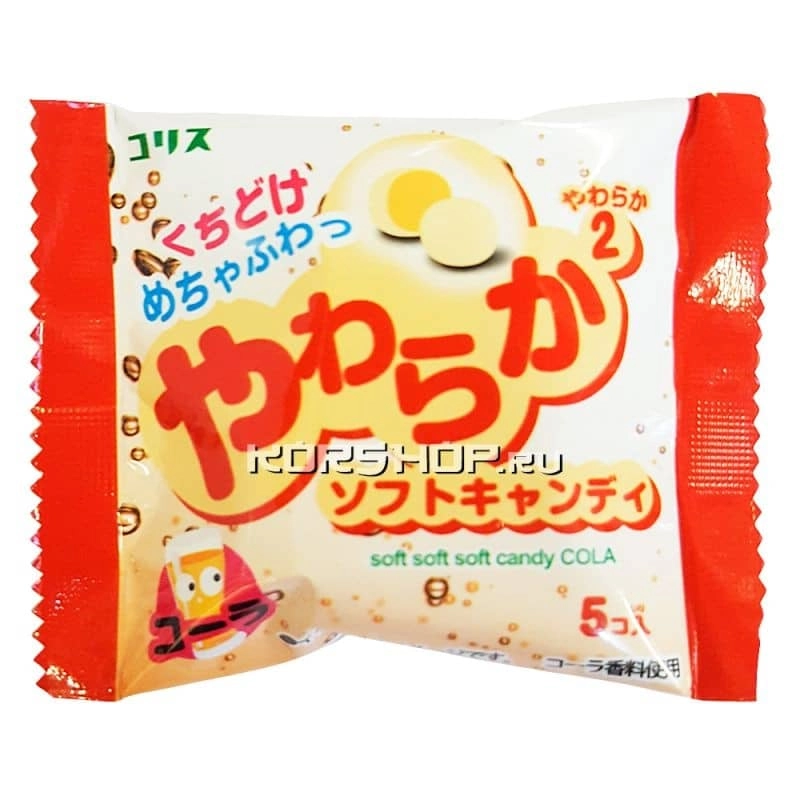 Мягкая конфета со вкусом колы Soft soft soft candy Cola Coris, Япония, 15,5 г