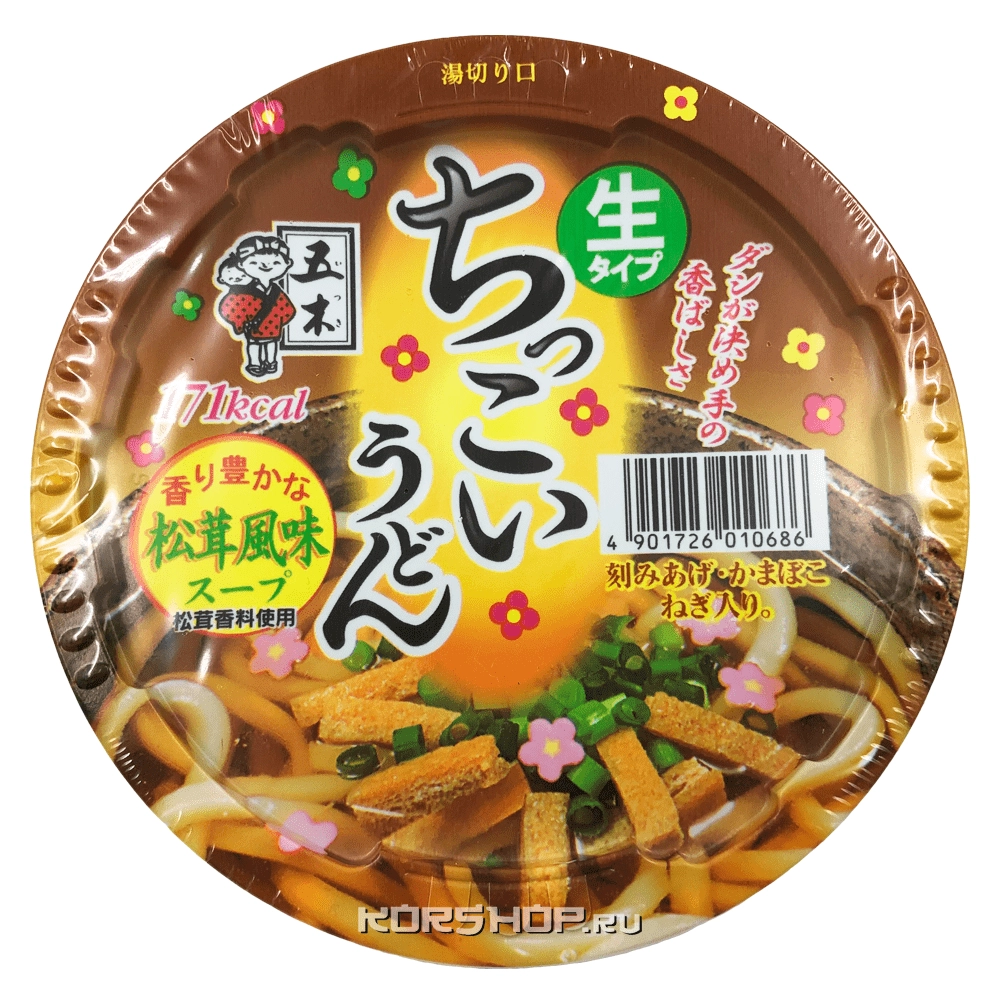 Лапша б/п Удон по-деревенски со вкусом грибов мацутакэ Itsuki, Япония, 110 г Лапша б/п Удон по-деревенски со вкусом грибов мацутакэ Itsuki, Япония, 110 г