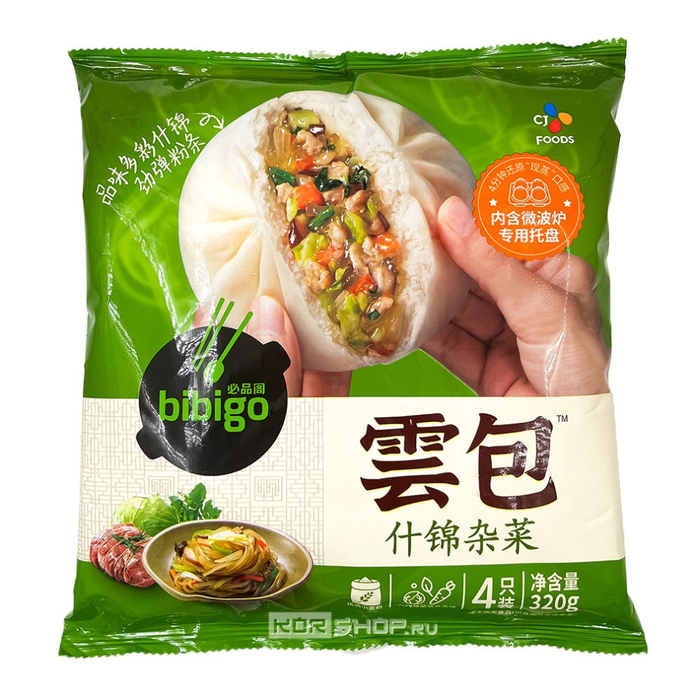 Булочки Бао с чапче Bibigo, Китай, 320 г Булочки Бао с чапче Bibigo, Китай, 320 г