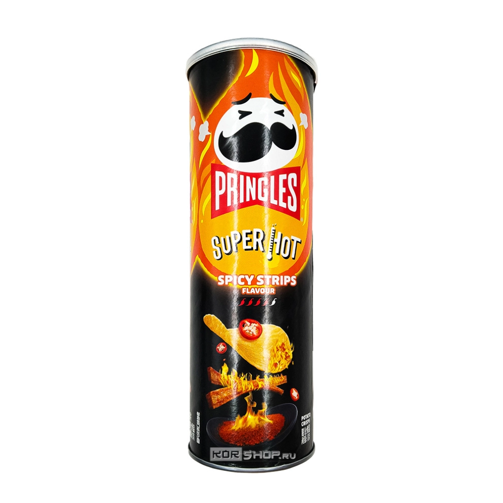 Чипсы со вкусом сычуаньских пряных полосок латяо Pringles, Китай, 110 г