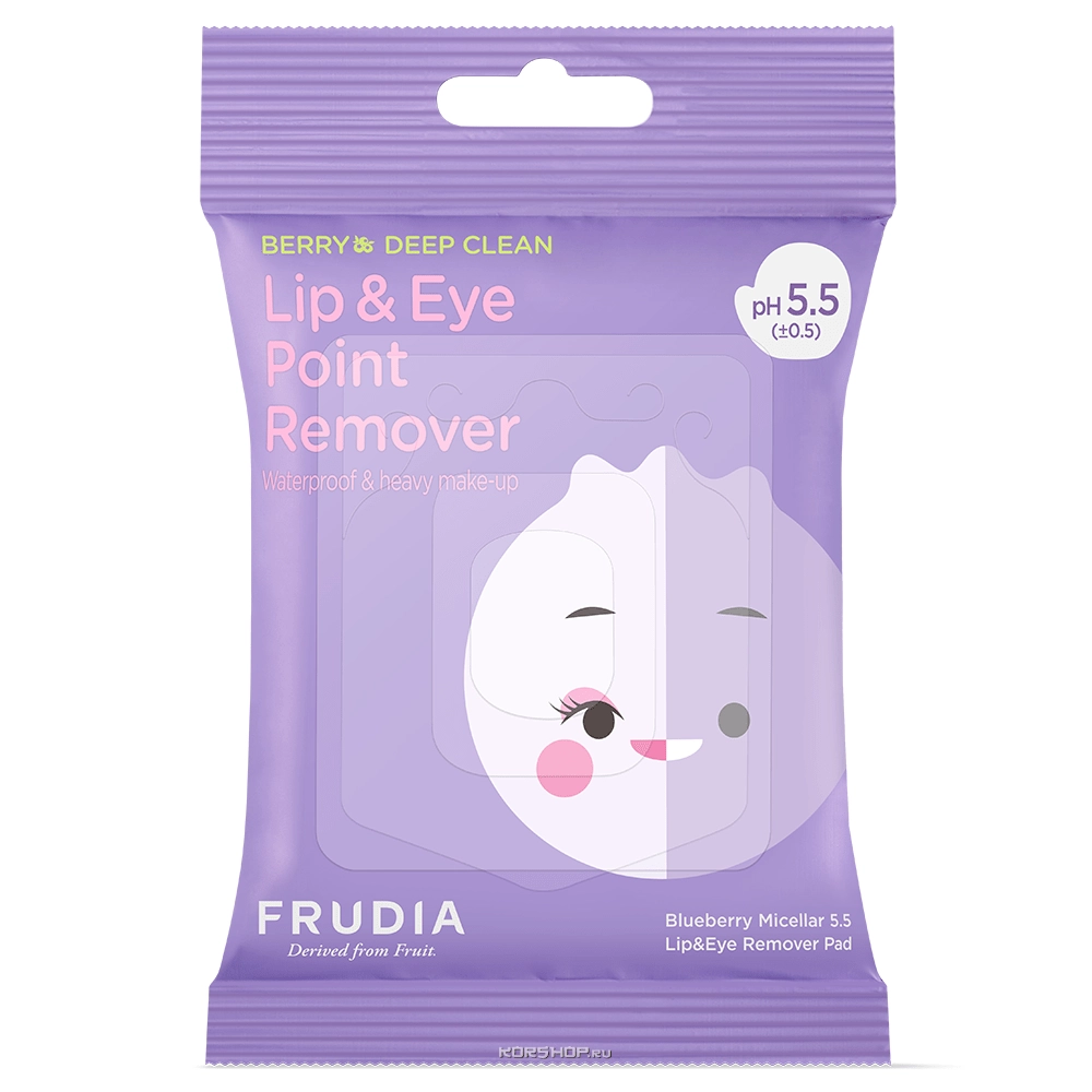 Мицеллярные диски для снятия стойкого макияжа с глаз и губ Frudia (30 шт.), Корея