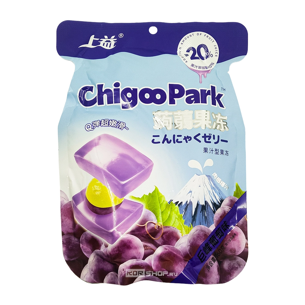 Желейные конфеты со вкусом винограда Shang Yi, Китай, 160 г Желейные конфеты со вкусом винограда Shang Yi, Китай, 160 г