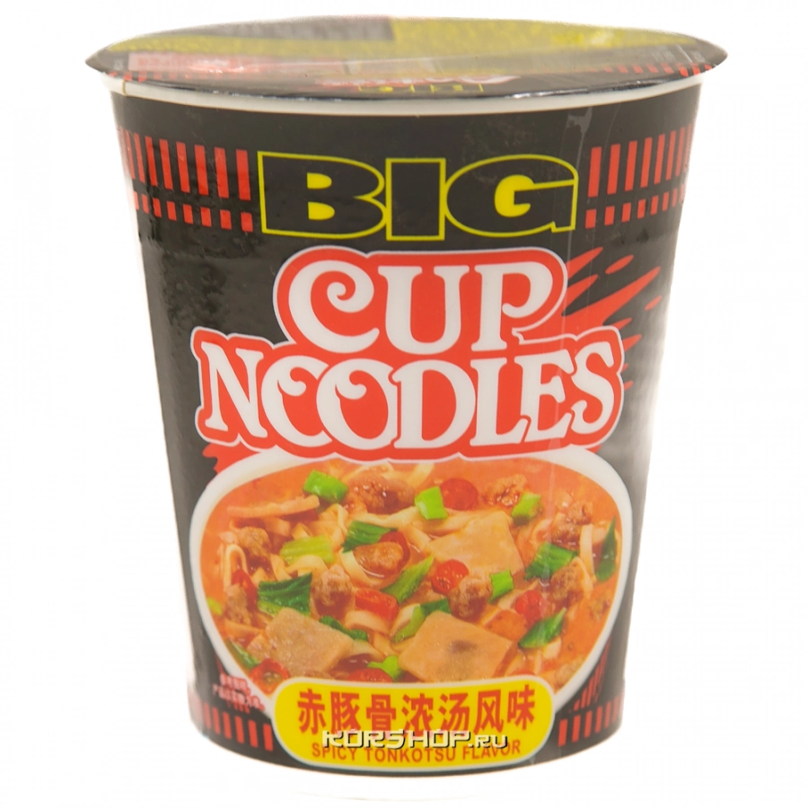 Лапша б/п со вкусом острого Тонкацу Nissin, Китай, 113 г