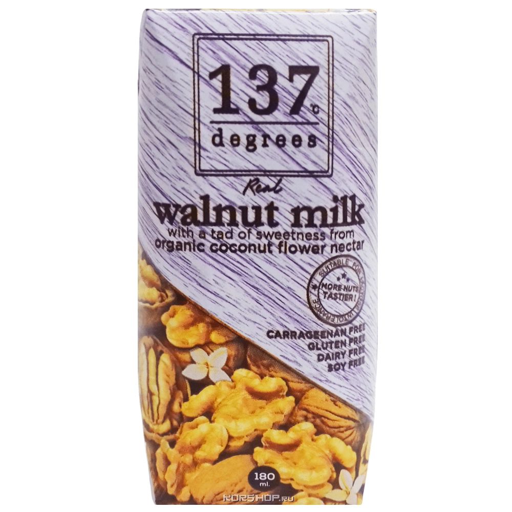 Молоко из грецкого ореха 137 Degrees, Таиланд, 180 мл Молоко из грецкого ореха 137 Degrees, Таиланд, 180 мл