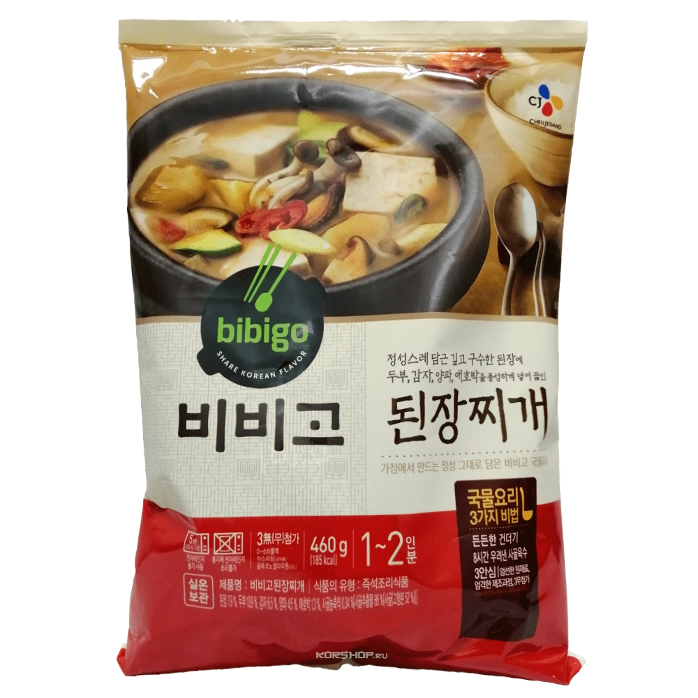 Суп рагу из соевой пасты (с овощами и тофу) Твендян тиге Bibigo CJ, Корея 460 г (1-2 порц.) Суп рагу из соевой пасты (с овощами и тофу) Твендян тиге Bibigo CJ, Корея 460 г (1-2 порц.)