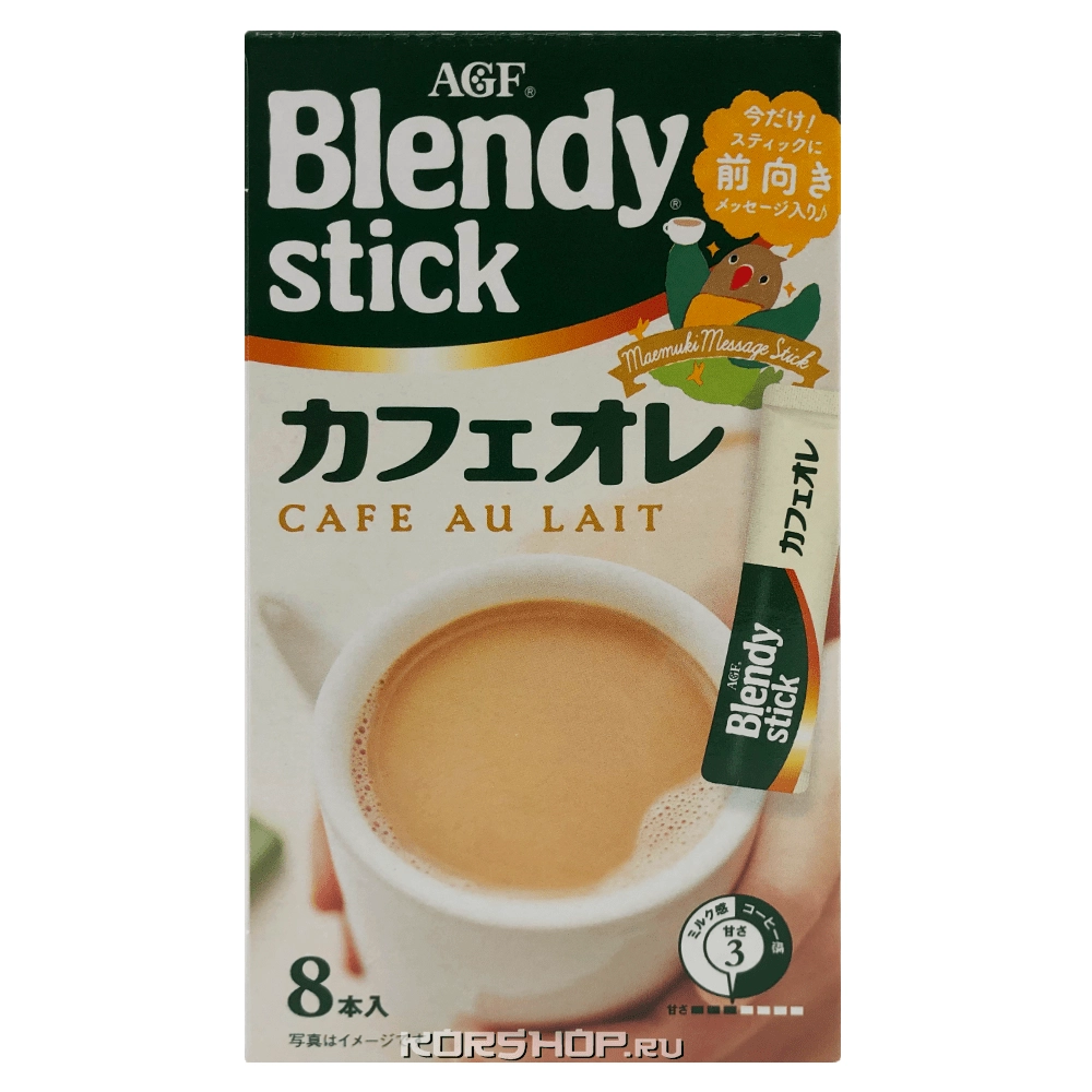 Растворимый кофе со сливками 3 в 1 Blendy stick AGF, Япония, 84 г