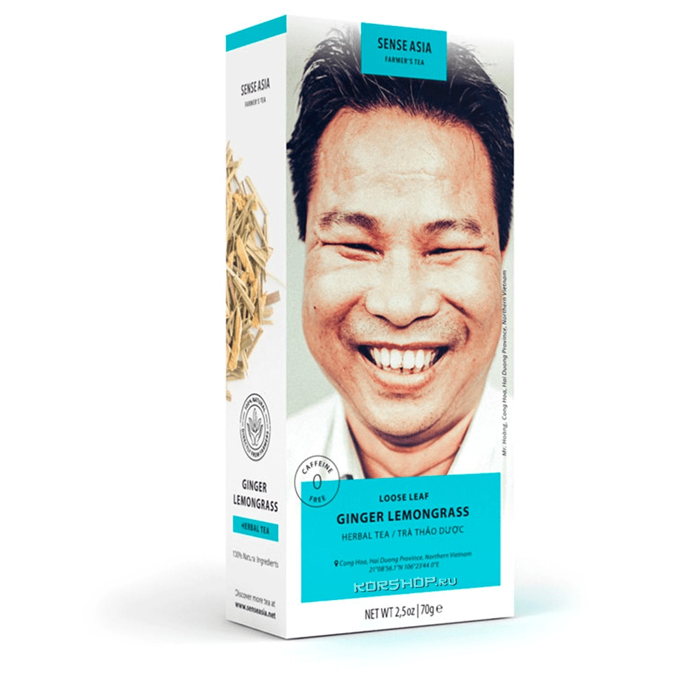 Травяной чай Имбирь и Лемонграсс Farmer's Tea Sense Asia, Вьетнам, 70 г Травяной чай Имбирь и Лемонграсс Farmer's Tea Sense Asia, Вьетнам, 70 г