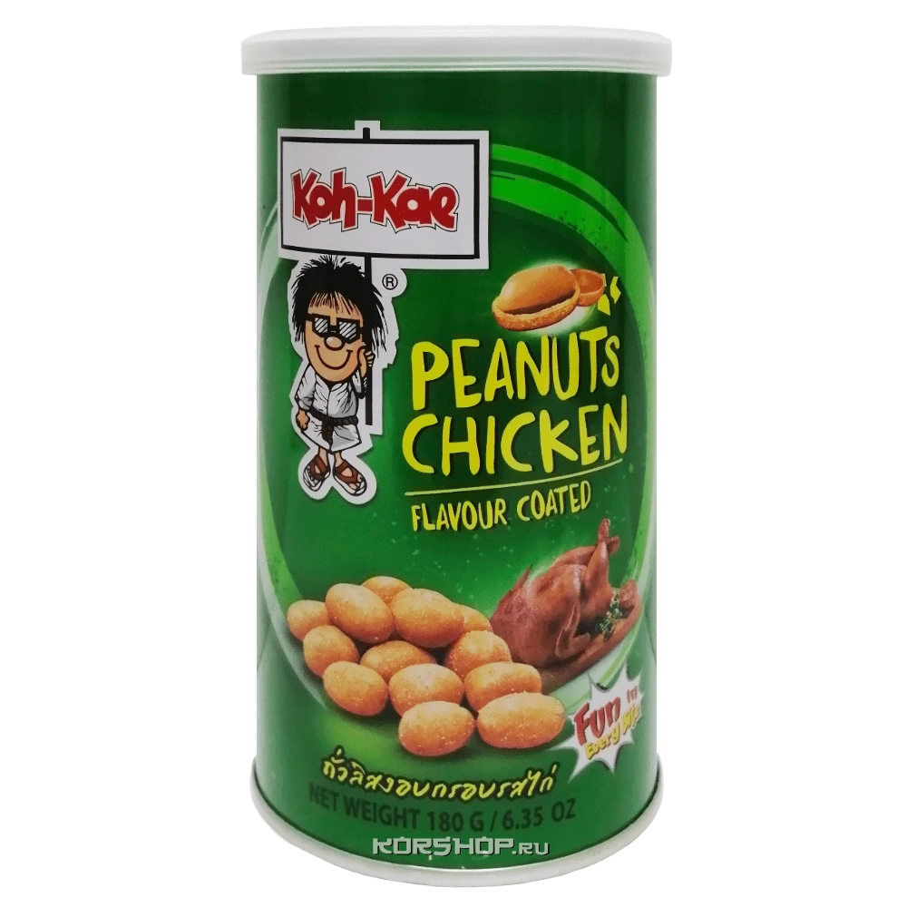 Жареный арахис в панировке со вкусом курицы Koh Kae, Таиланд, 180 г
