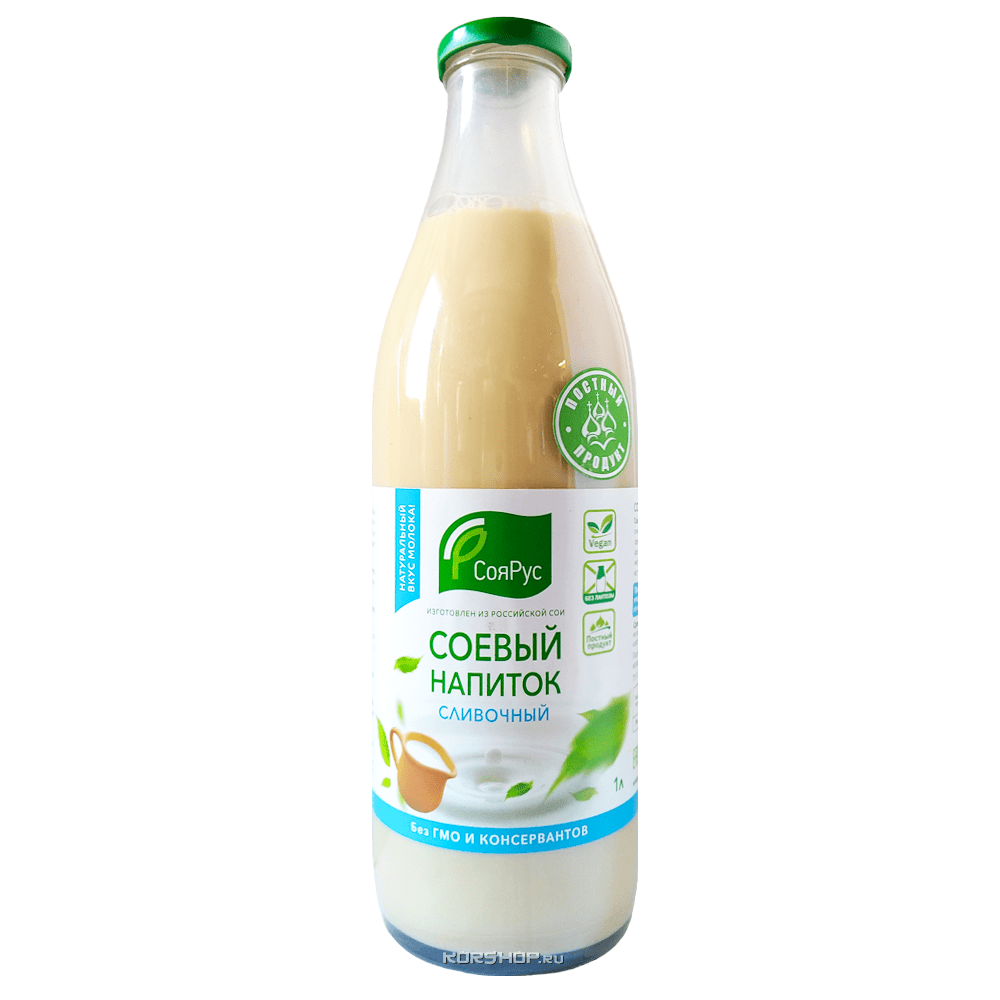 Соевое молоко со сливочным ароматом «СояРус», 1 л