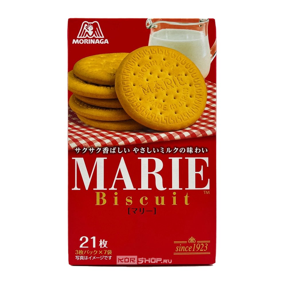 Печенье с ванильным вкусом Marie Biscuit Morinaga, Япония, 113,4 г