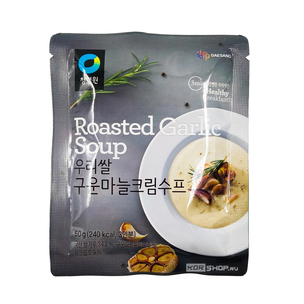 Крем-суп чесночный на основе рисовой муки Roasted Garlic Soup Daesang, Корея, 60 г Крем-суп чесночный на основе рисовой муки Roasted Garlic Soup Daesang, Корея, 60 г