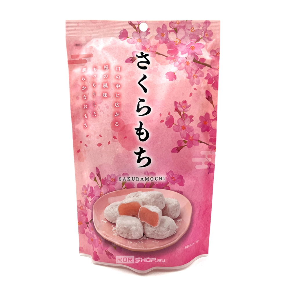 Жевательные конфеты «Моти со вкусом сакуры» Seiki, Япония, 130 г Жевательные конфеты «Моти со вкусом сакуры» Seiki, Япония, 130 г