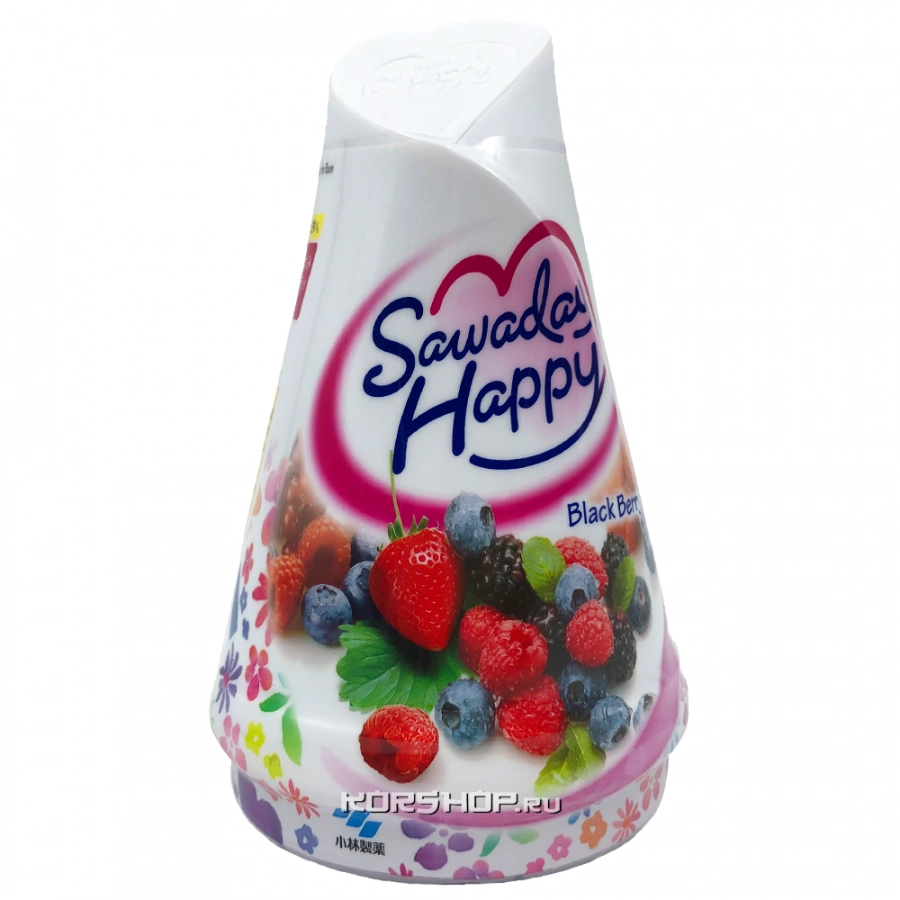 Освежитель воздуха для комнаты Ягоды (Ежевика) Sawaday Happy Kobayashi, Япония, 150 г