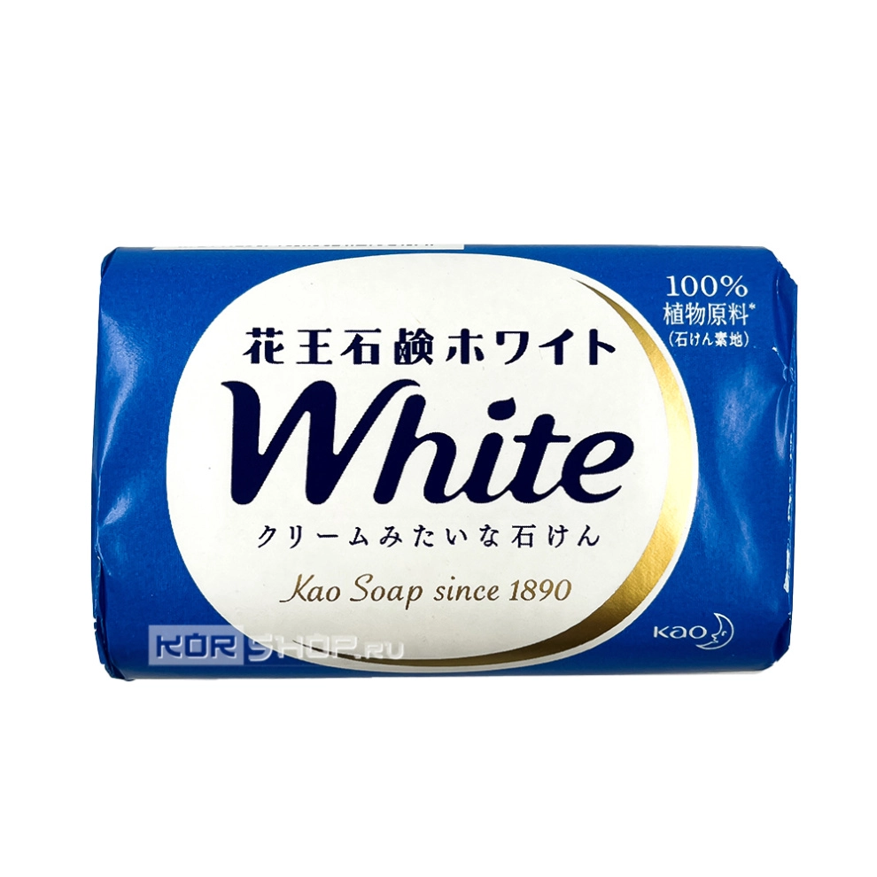 Мыло туалетное кусковое Цветочный аромат White KAO, Япония, 85 г Мыло туалетное кусковое Цветочный аромат White KAO, Япония, 85 г