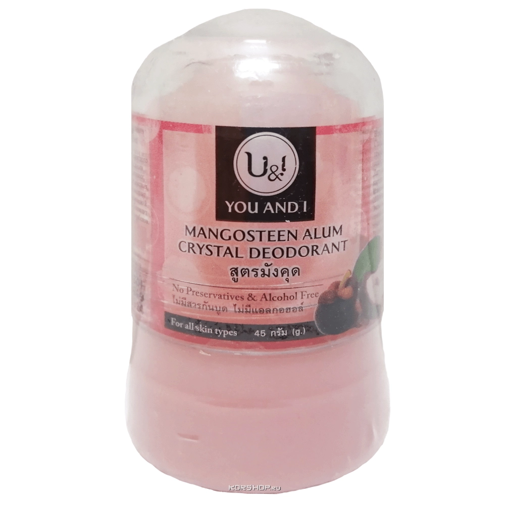 Дезодорант кристалл с мангустином You and I, Таиланд, 45 г Дезодорант кристалл с мангустином You and I, Таиланд, 45 г