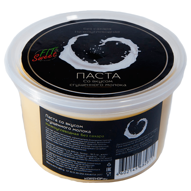 Диетическая паста со вкусом сгущенного молока Fit and Sweet, 260 г
