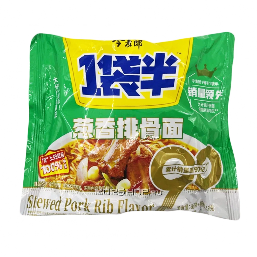 Лапша б/п со вкусом рёбер Jinmailang, Китай, 135 г...