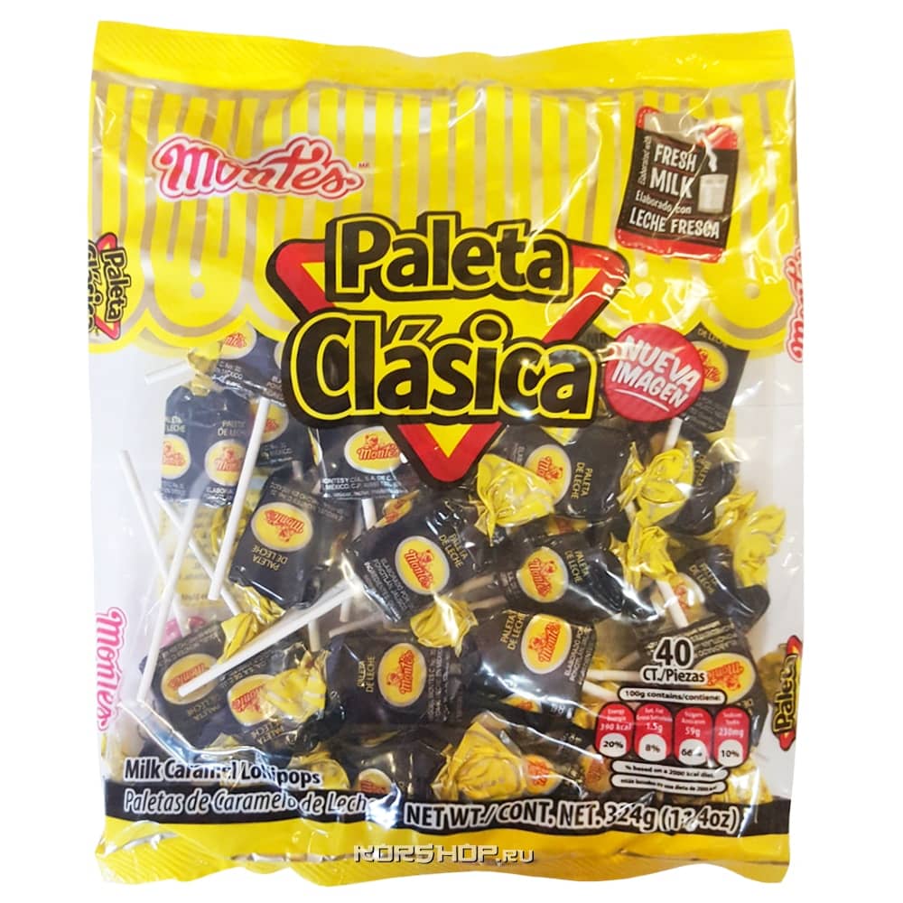 Карамель на палочке Paleta Clasica, Мексика, 332 г