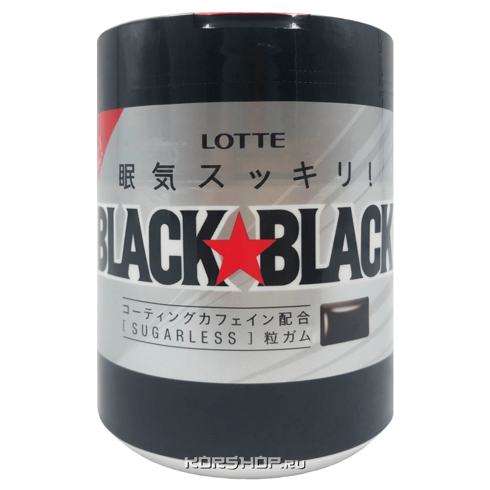 Жевательная резинка Black Black Gum Drop Lotte, Япония, 133 г
