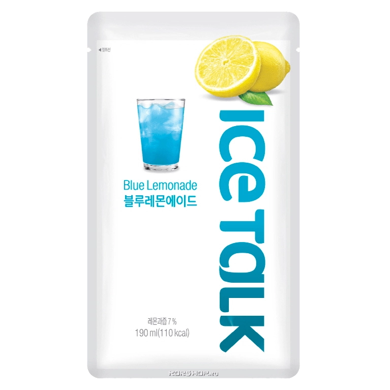 Напиток со вкусом лимонада Blue Lemonade Ice Talk Pro-M, Корея, 190 мл