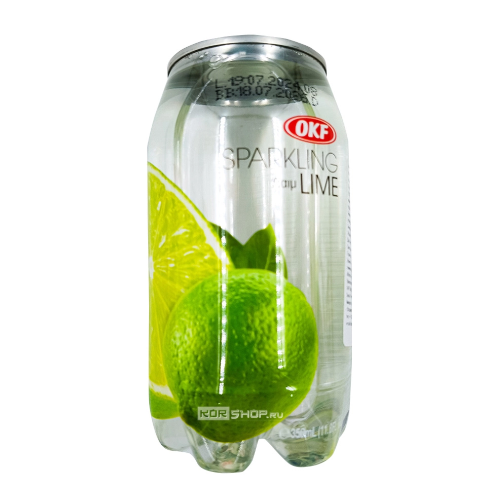 Газированный б/а напиток со вкусом лайма Lime Sparkling OKF, Корея, 350 мл Газированный б/а напиток со вкусом лайма Lime Sparkling OKF, Корея, 350 мл