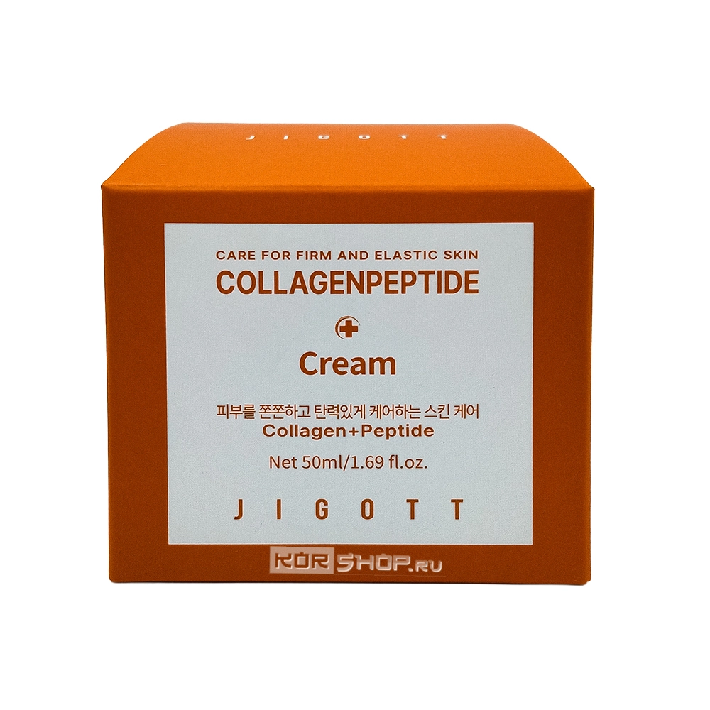 Омолаживающий крем с комплексом из коллагена и пептидов (Collagenpeptide Cream) Jigott, Корея, 50 мл