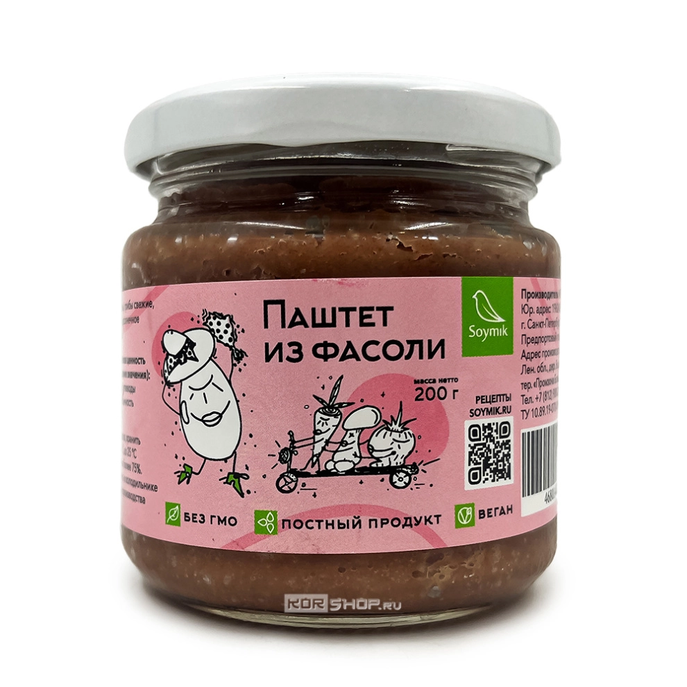 Паштет из фасоли Соймик, 200 г Паштет из фасоли Соймик, 200 г