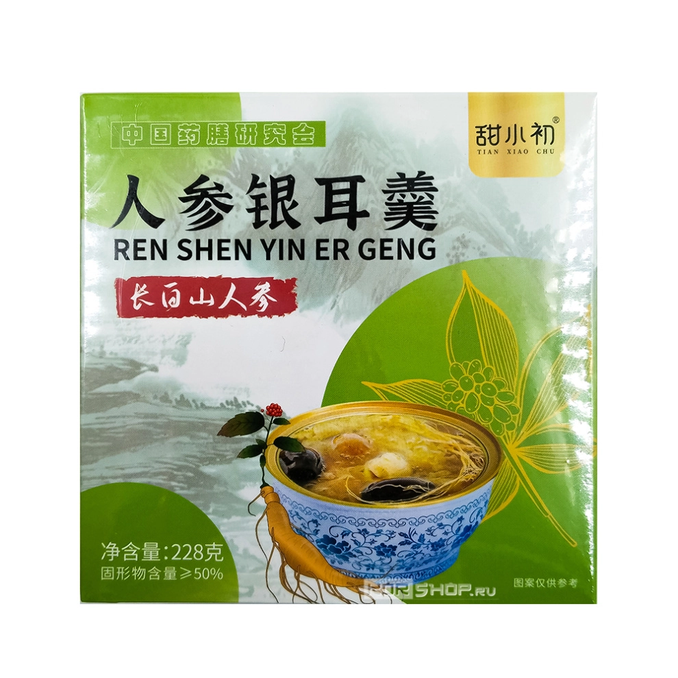 Суп с женьшенем и тремеллой Tianxiaochu, Китай, 228 г Суп с женьшенем и тремеллой Tianxiaochu, Китай, 228 г