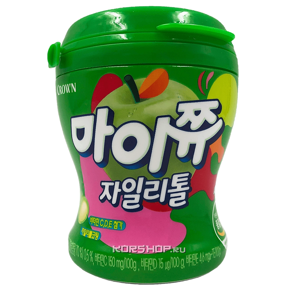 Жевательные конфеты со вкусом яблока My Chew Crown, Корея, 110 г Жевательные конфеты со вкусом яблока My Chew Crown, Корея, 110 г