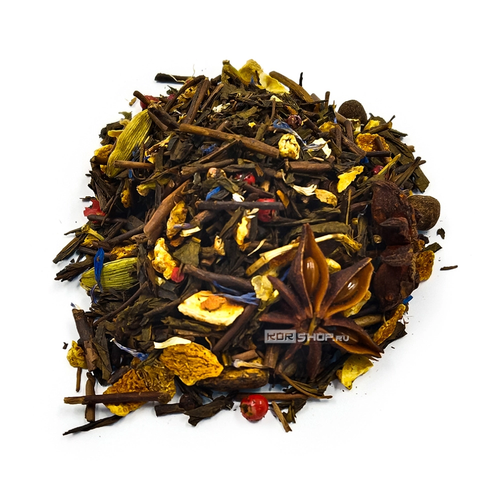 Японский жареный зеленый чай Ходзича «Масала» с пряностями, 50 г Японский жареный зеленый чай Ходзича «Масала» с пряностями, 50 г