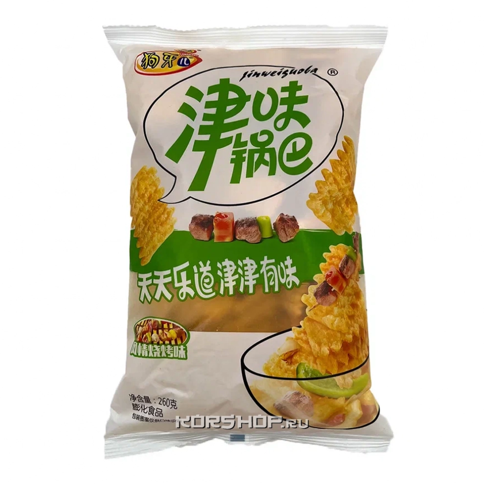 Чипсы рисовые со вкусом барбекю Gouya, Китай, 260 г Чипсы рисовые со вкусом барбекю Gouya, Китай, 260 г