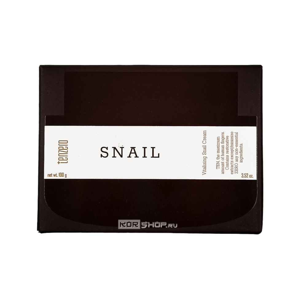 Антивозрастной крем для лица с муцином улитки Vitalizing Snail Cream 2X Tenzero, Корея, 100 г