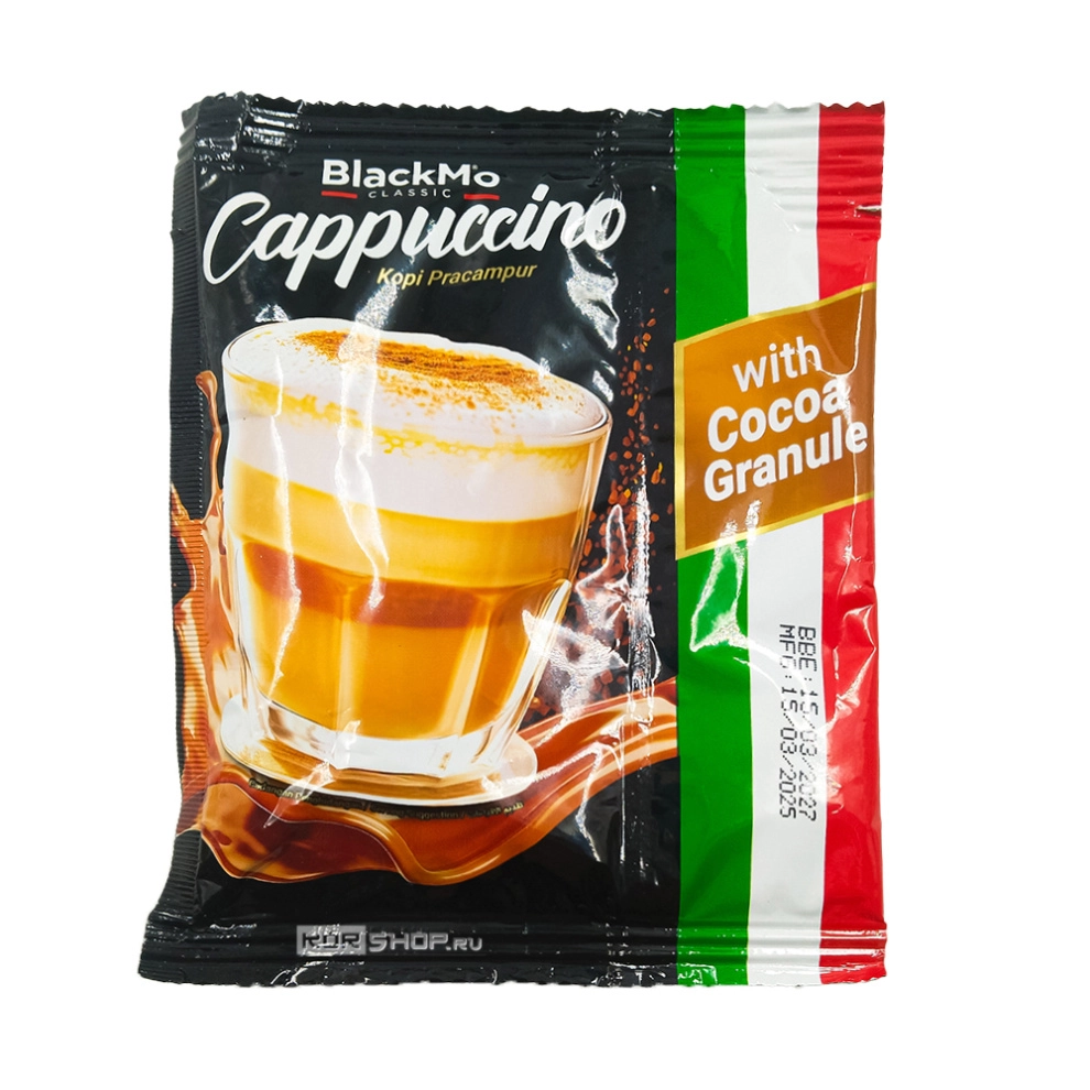 Кофейный напиток «Капучино» растворимый BlackMo, Малайзия, 25,5 г Кофейный напиток «Капучино» растворимый BlackMo, Малайзия, 25,5 г