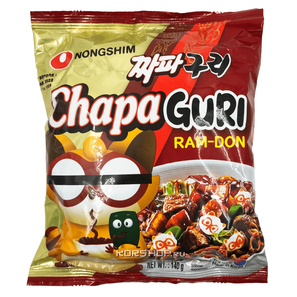 Лапша б/п ЧапаГури ChapaGuri NongShim, Корея, 140 г Лапша б/п ЧапаГури ChapaGuri NongShim, Корея, 140 г