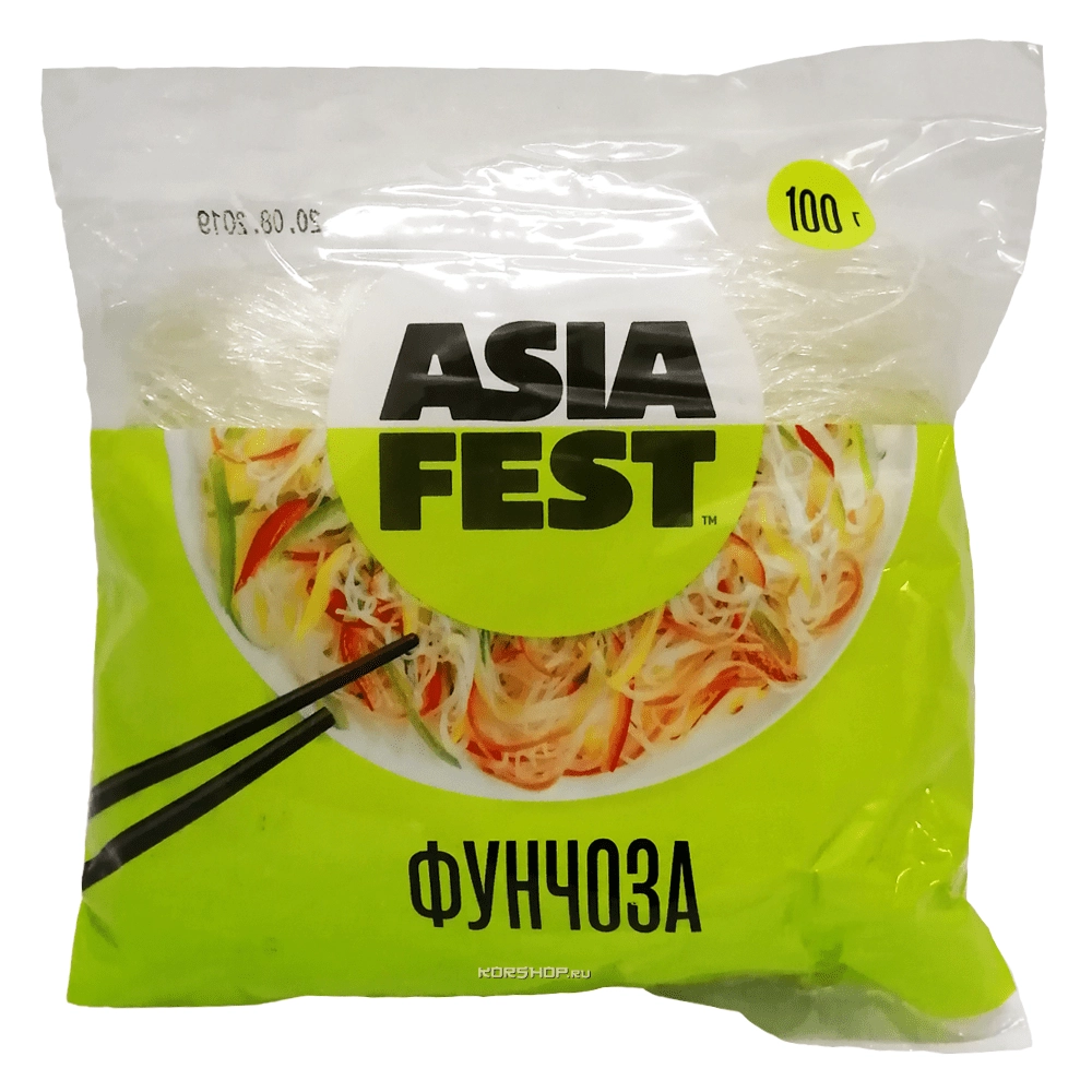 Вермишель фунчоза из крахмала бобов и гороха Longkou Asia Fest, Китай, 100 г Вермишель фунчоза из крахмала бобов и гороха Longkou Asia Fest, Китай, 100 г