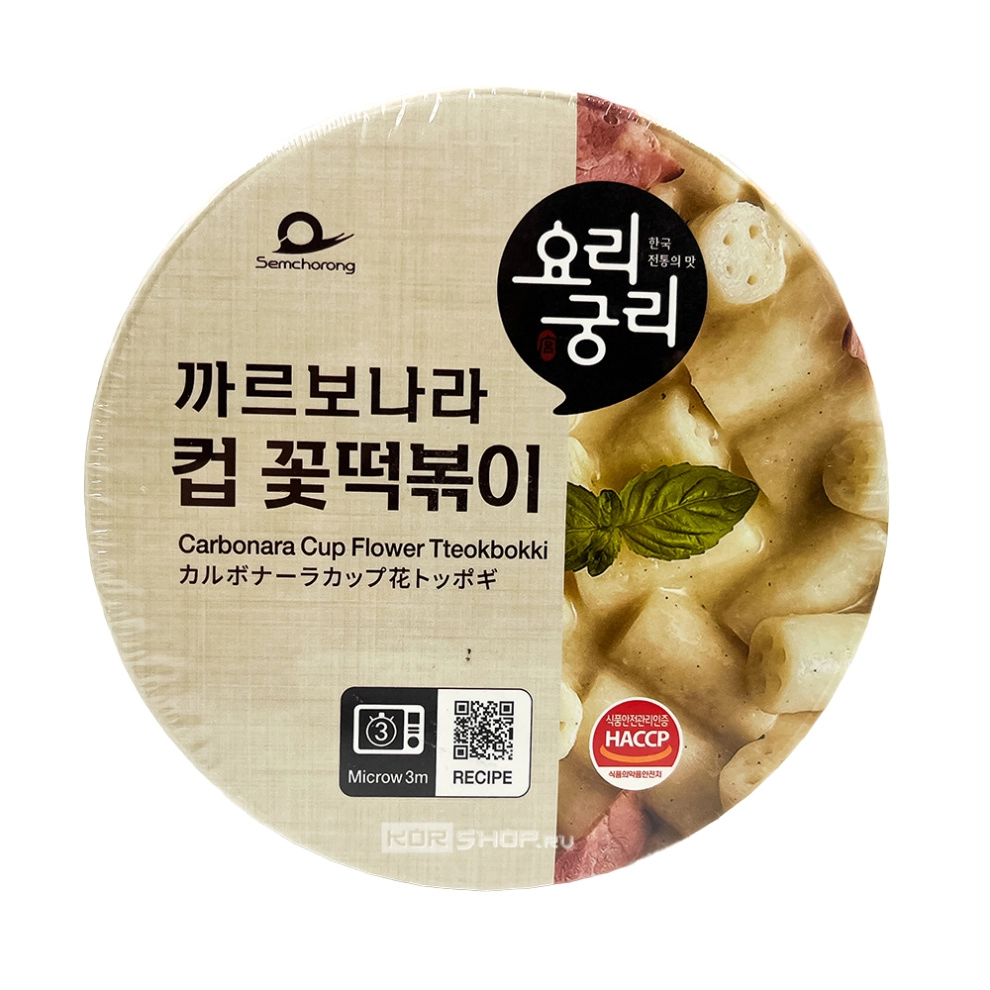 Токпокки со вкусом карбонара Yorigoongri, Корея, 140 г Токпокки со вкусом карбонара Yorigoongri, Корея, 140 г