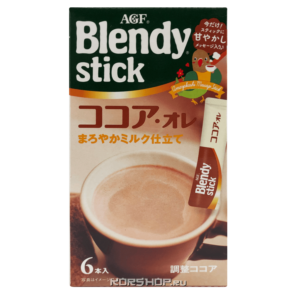 Растворимое молочное какао Blendy stick AGF, Япония, 66 г