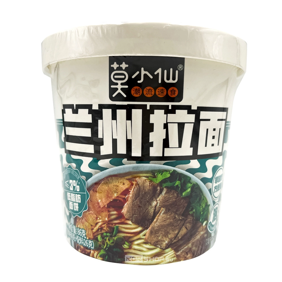 Лапша б/п рамен по-ланьчжоуски Mo Xiao Xian, Китай, 86 г Лапша б/п рамен по-ланьчжоуски Mo Xiao Xian, Китай, 86 г