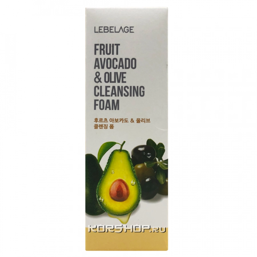 Пенка для умывания с авокадо Fruit Avocado &amp; Olive Lebelage, Корея, 100 мл