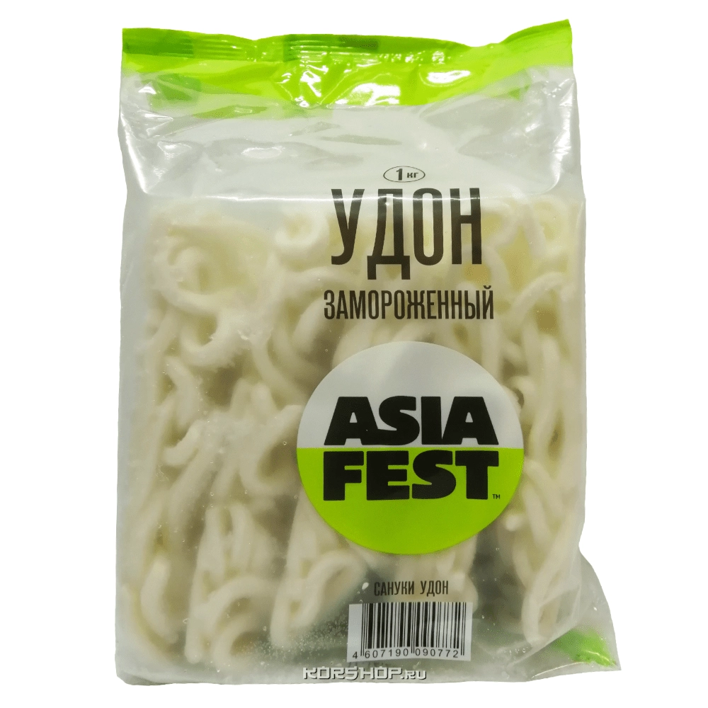 Замороженная пшеничная лапша Сануки Удон Chunil Foods Asia Fest, Корея, 1 кг
