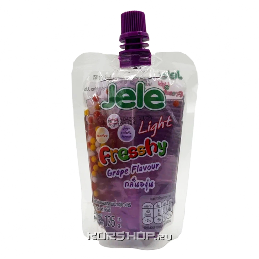 Желе освежающее со вкусом винограда Jele, Таиланд, 125 г Желе освежающее со вкусом винограда Jele, Таиланд, 125 г