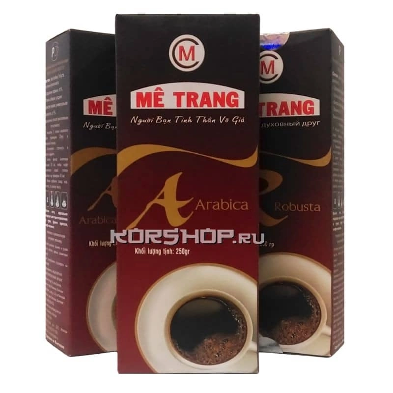Натуральный жареный молотый кофе Арабика Me Trang (Ме Чанг), Вьетнам, 250 г